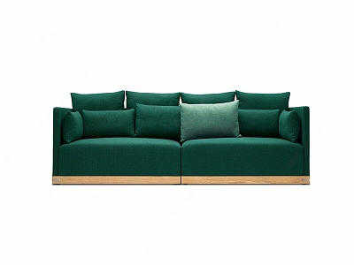 Light Luxury Double Sofa 3d model