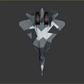 Modern Military Stealth Fighter Jet With Aerodynamic Design And Camouflage Paint