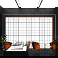 Modern Tobacco And Alcohol Store Exterior With Glass Door And Product Displays