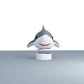 Shark Shaped Toy Figurine With Multiple Angles Dimensions And Color Options 3d model