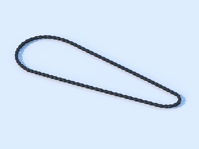 High Quality Black Braided Loop Rope For Hardware Tools And Workshop Equipment 3d model