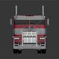 Optimus Prime Red And Blue Truck Model With Classic Design Features