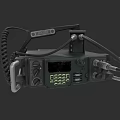 Tactical Weapon Communication Device With Coiled Antenna Screen And Keypad