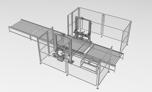 Automation equipment production line 441 3d model