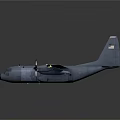 Aerospace Transport Aircraft With Four Propellers And Large Wings For Space Missions