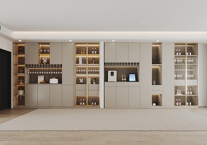 Wine Cabinet Combination 3d model