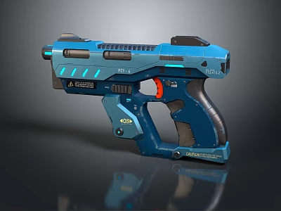 Sci-fi Pistol Game Pistol Sci-fi Firearms 3d model