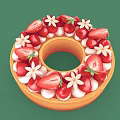 Loop Pie Cake 3d model