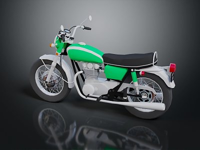 Motorcycle Two Wheels Motocross Motorcycle Road Race Motorcycle 3d model