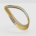 Elegant Golden Headband Featuring Intricate Greek Key Geometric Pattern Design