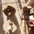 Cozy Warm Living Dining Room With Sofa Armchair Coffee Table And Natural Light