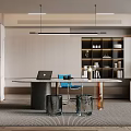 Modern study 3d model