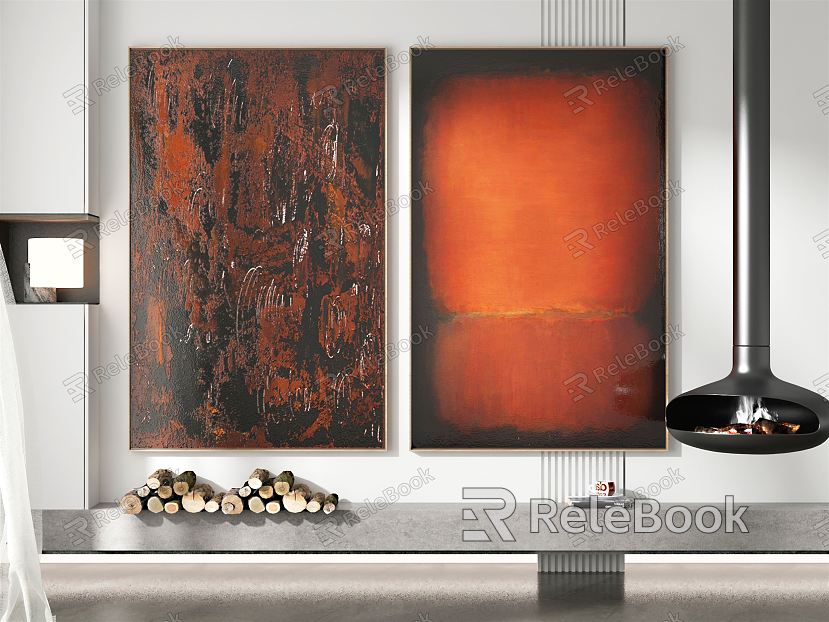 modern abstract painting abstract decorative painting model