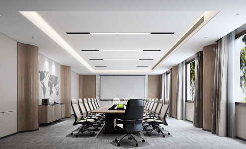 Modern Conference Room 3d model