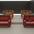 Multiple Modern Sofa Designs With Red Brown Upholstery And Stylish Armrest Details