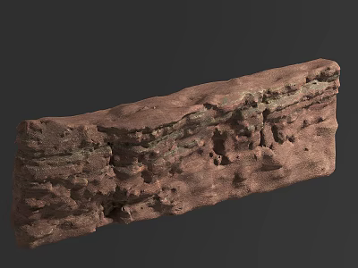 Rustic Stone Wood Material with Natural Rough Texture and Earthy Color Tones 3d model