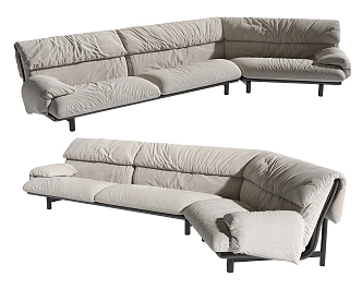 Baxter Multiplayer Sofa 3d model