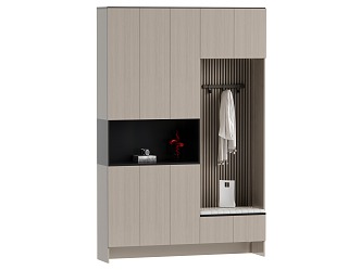 Modern Entrance Cabinet Shoe Cabinet 3d model