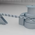 Ship Anchor Chain Winch System Key Marine Hardware For Vessel Operations 3d model