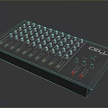 Professional CELL Audio Control Panel With Multiple Knobs Faders And Red Switches