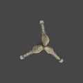 3D Rendered Biomechanical Creature With Segmented Body And Slender Legs