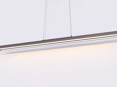 Modern Linear Pendant Light with Sleek Design Hanging in Minimalist Interior 3d model