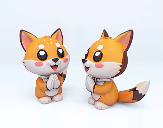 Dog Cute Pet Air Model Meichen Commercial Pet Activity Corgi 3d model
