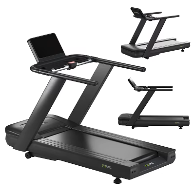 Modern Sports Equipment Home Treadmill With Digital Display And Adjustable Running Platform 3d model
