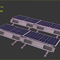 Solar Panel Installation Equipment With Metal Mounting Brackets And Frame Structures