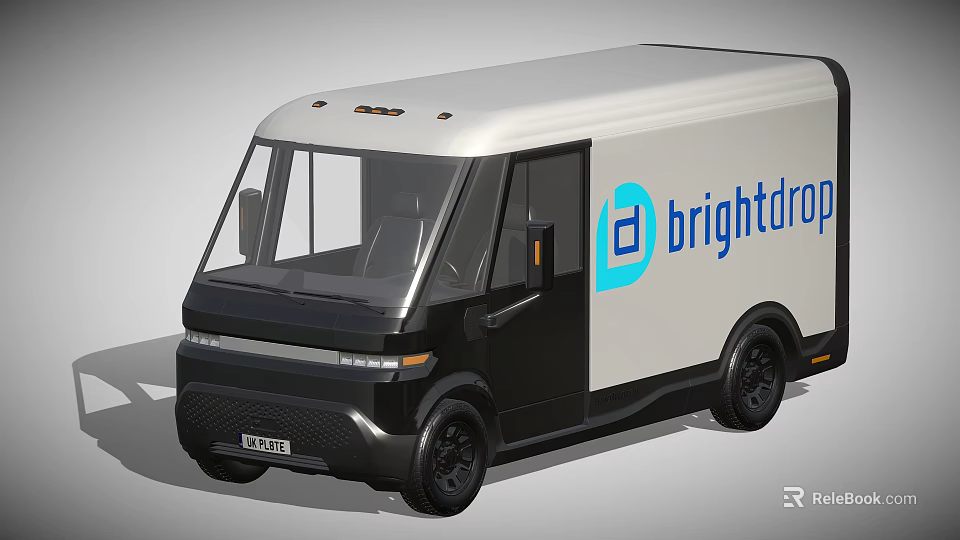 BrightDrop Functional Electric Cargo Van With Modern Design And White Exterior 3d model