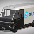 BrightDrop Functional Electric Cargo Van With Modern Design And White Exterior 3d model