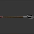 Modern spade shovel pointed spade 3d model