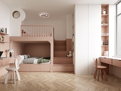 Modern Children's Room Children's Room Upper and Lower Bed Universal Children's Room model