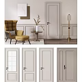 Jane O swing door 3d model