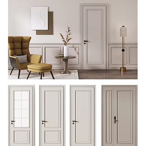 Jane O swing door 3d model