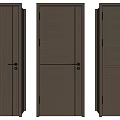Modern swing door combination 3d model