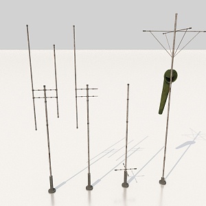 Antenna communication signal 3d model