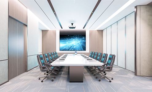 Modern Conference Room 3d model