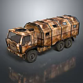 Camouflage Painted Military Cargo Vehicle With Multi Wheel Structure For Transport