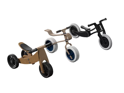 Children Play Equipment Kids Tricycles with Different Designs and Safe Wheels for Toddlers 3d model