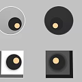 Downlights and Spotlights with Round Square Shapes White Black Gray Color Options