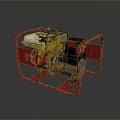 Wacker Neuson Gasoline Generator With Red Metal Frame And Suction Function