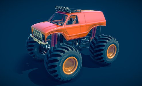 Monster Truck Modern Truck 3d model