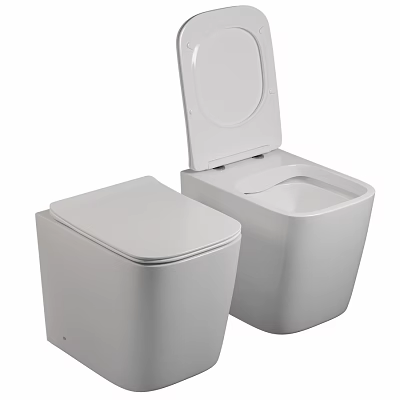 Modern White Toilet Design With Sleek Contemporary Style And Clean Lines 3d model