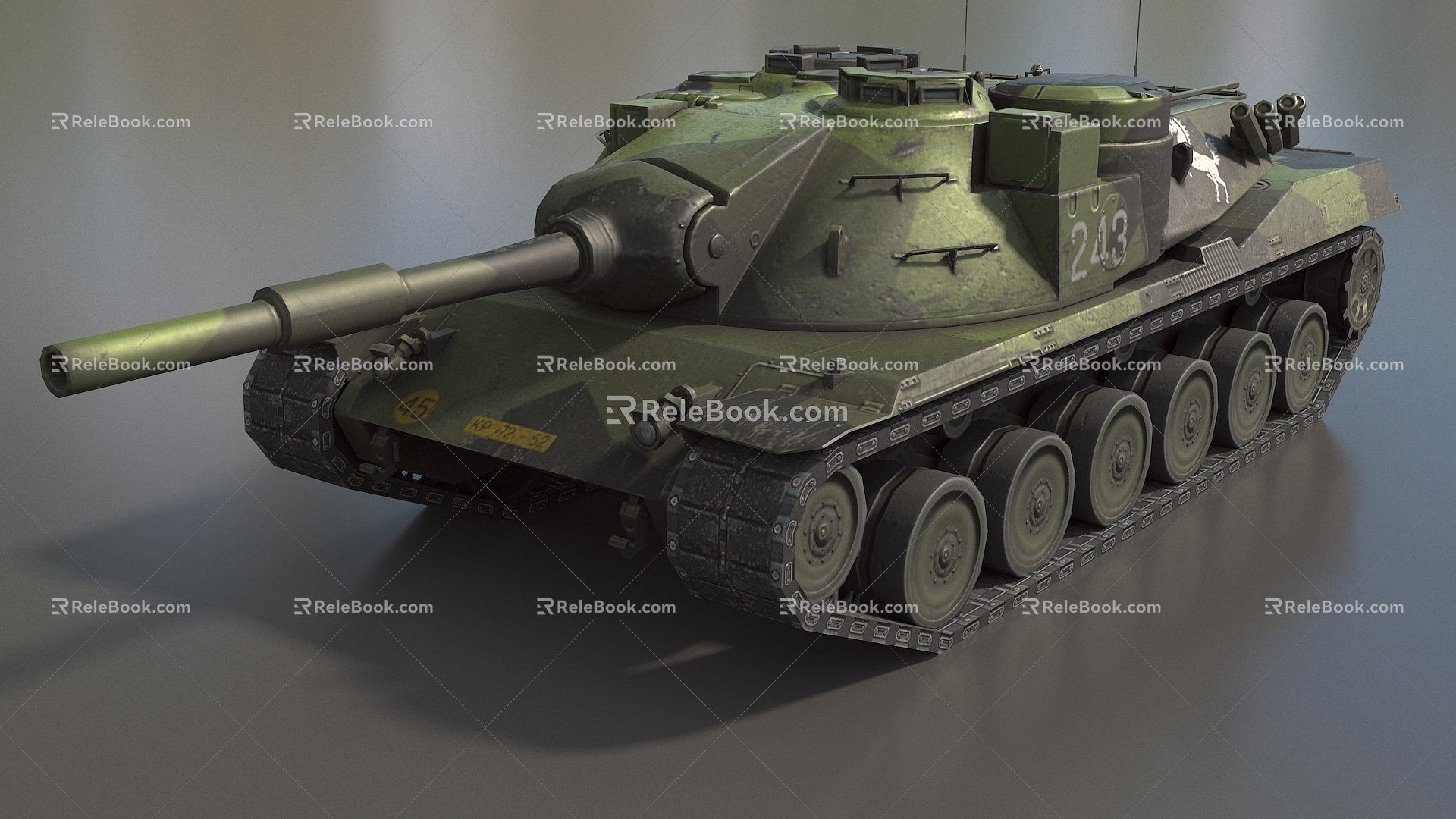 Tank KpfPz70 World of Tanks Low Face Number Low Model Simple Model Game Sub-era Film and Television Level Super Realistic High Precision 3d model