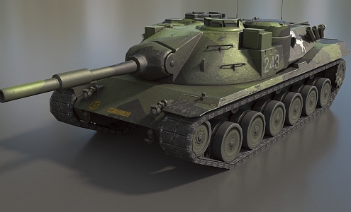 Tank KpfPz70 World of Tanks Low Face Number Low Model Simple Model Game Sub-era Film and Television Level Super Realistic High Precision 3d model