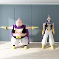 Plush Dragon Ball Dolls With Purple Capes White Pants And Open Arms