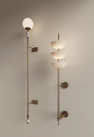 Modern Light Luxury Wall Lamp Metal Wall Lamp Multi-head Wall Lamp Long Strip Wall Lamp Living Room Wall Lamp Tooling Wall Lamp Hall Wall Lamp 3d model