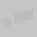 Elegant Modern Marble Component With Sphere Decor And Wall Panel Design