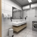 Other Restroom Design With Lockers Bench Glass Partitions And Tiled Flooring